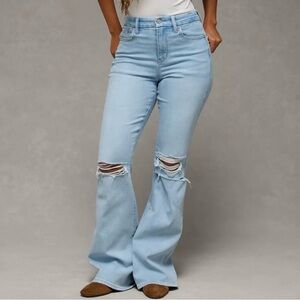 American Eagle Outfitters Light Blue Flare Jeans